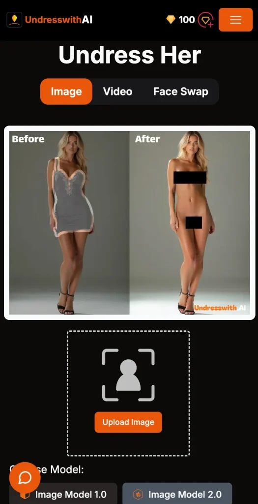 UndresswithAIで服を脱がす方法