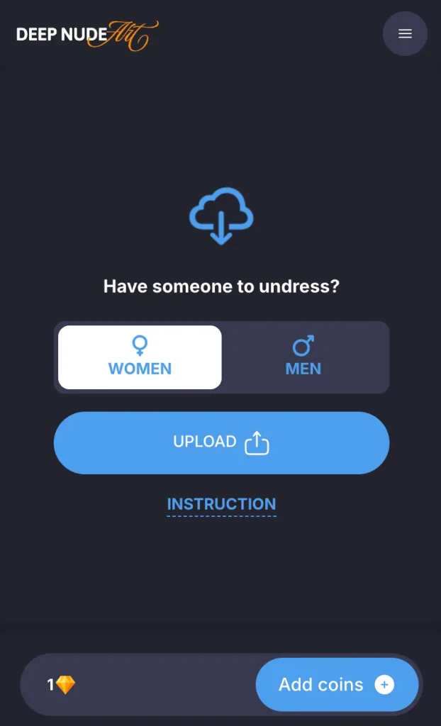 DeepNudeAIで服を脱がす方法